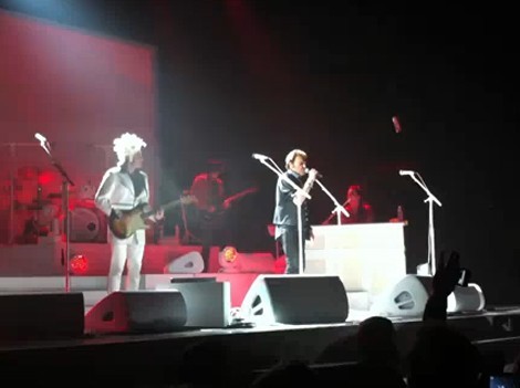 Johnny Hallyday et M en duo à Montpellier