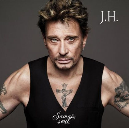 Pochette CD Jamais Seul Johnny Hallyday