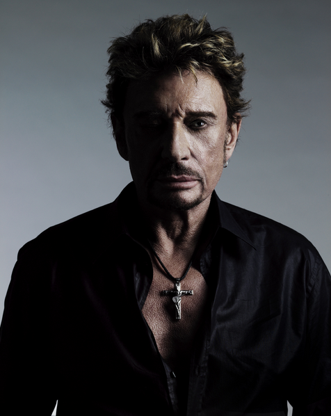 Photo de Johnny Hallyday de près