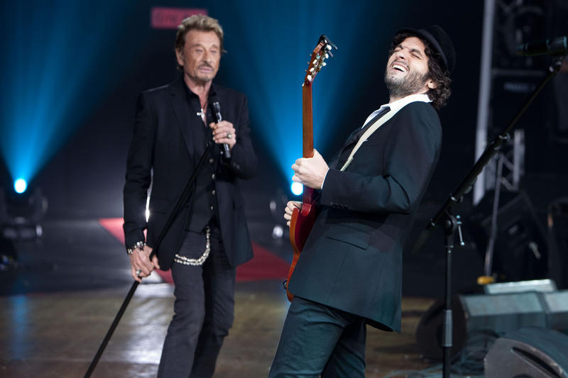 Matthieu Chedid et Johnny Hallyday