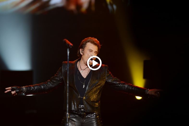 johnny hallyday en studio video