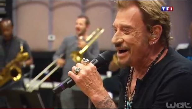 Johnny hallyday TF1 juin 2015 JT