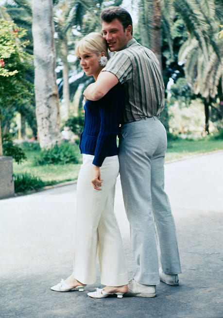 Johnny Hallyday et Sylvie Vartan en vacances