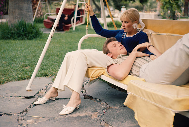 Johnny Hallyday et Sylvie Vartan en vacances