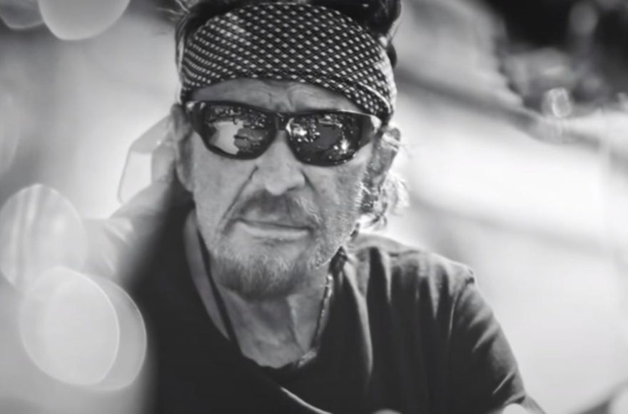 Johnny Hallyday on the road