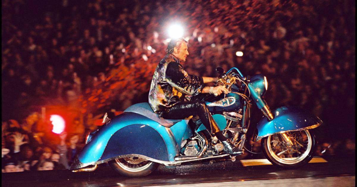 Johnny Hallyday harley Davidson Laura Eyes moto