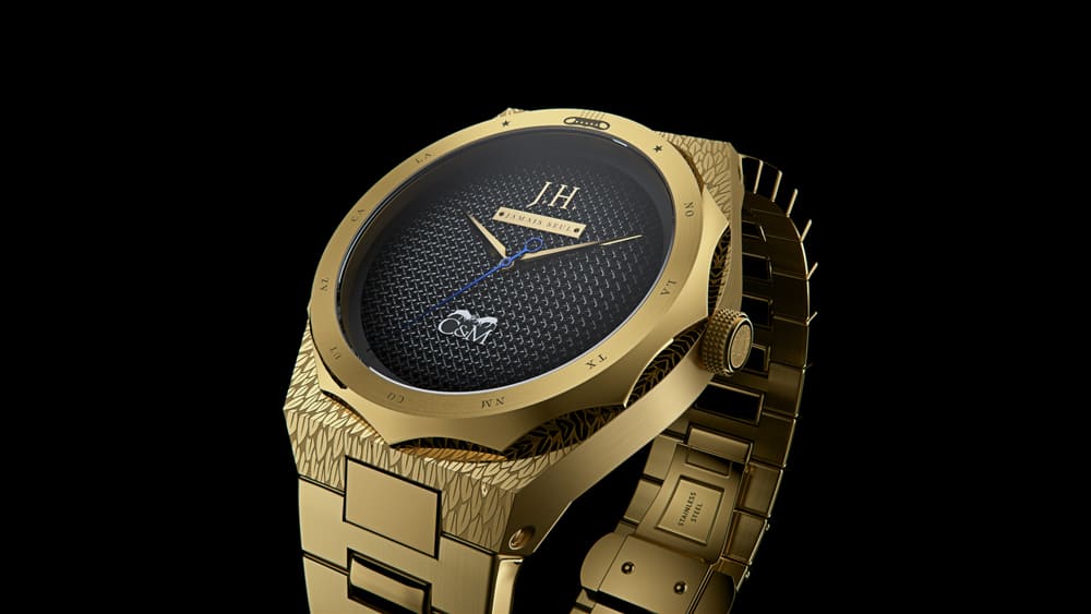 Montres Hommage Johnny Hallyday or jaune
