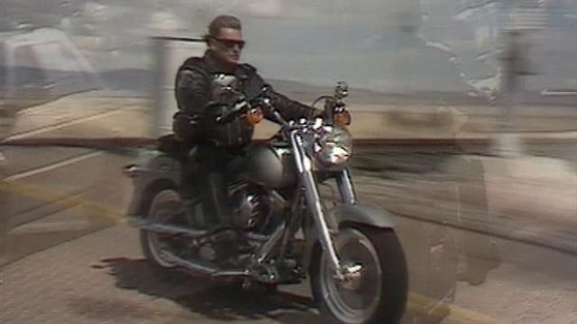 Moto Johnny Hallyday HARLEY-DAVIDSON FLSTF 'FAT BOY' (1990)