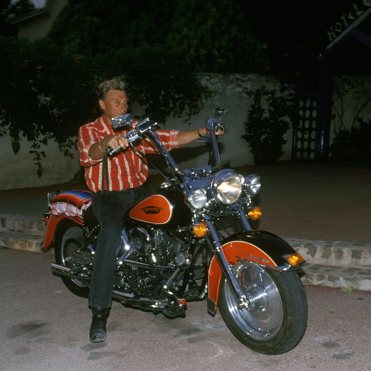 Moto Johnny Hallyday HARLEY DAVIDSON SOFTAIL SPRINGER 1340 cc ( 1989 )