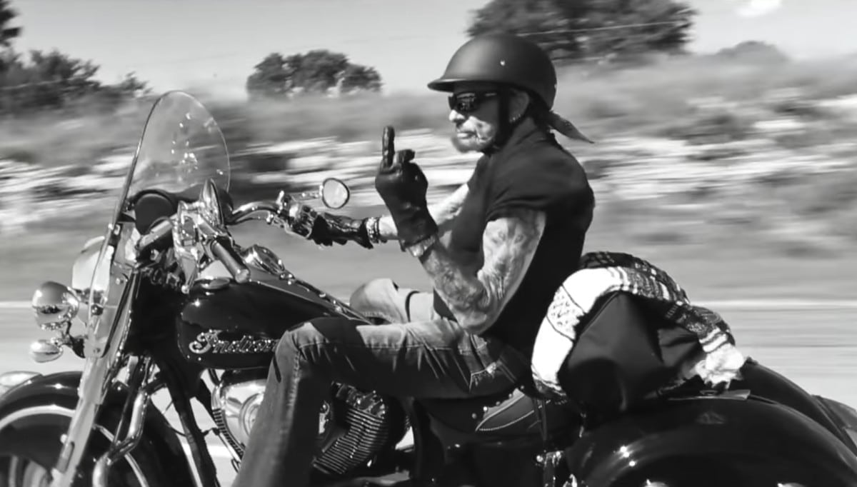 Moto Johnny Hallyday INDIAN SPRINGFIELD ( 2016 )