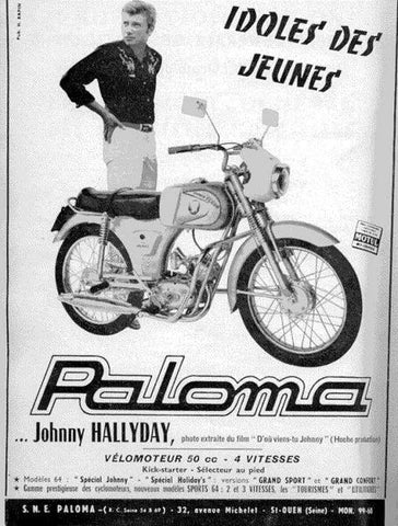 Moto Johnny Hallyday PALOMA SUPER FLASH (1963)