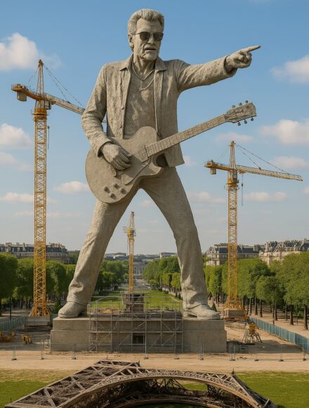 johnny hallyday statue