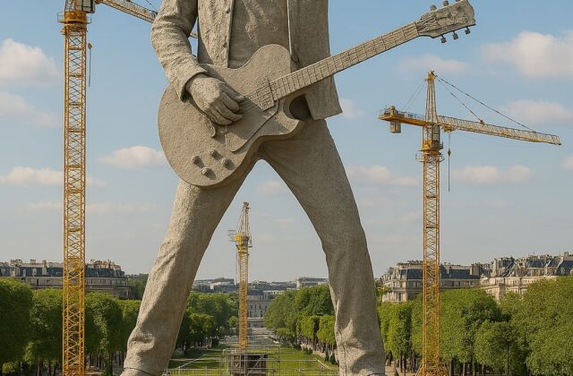 johnny hallyday statue