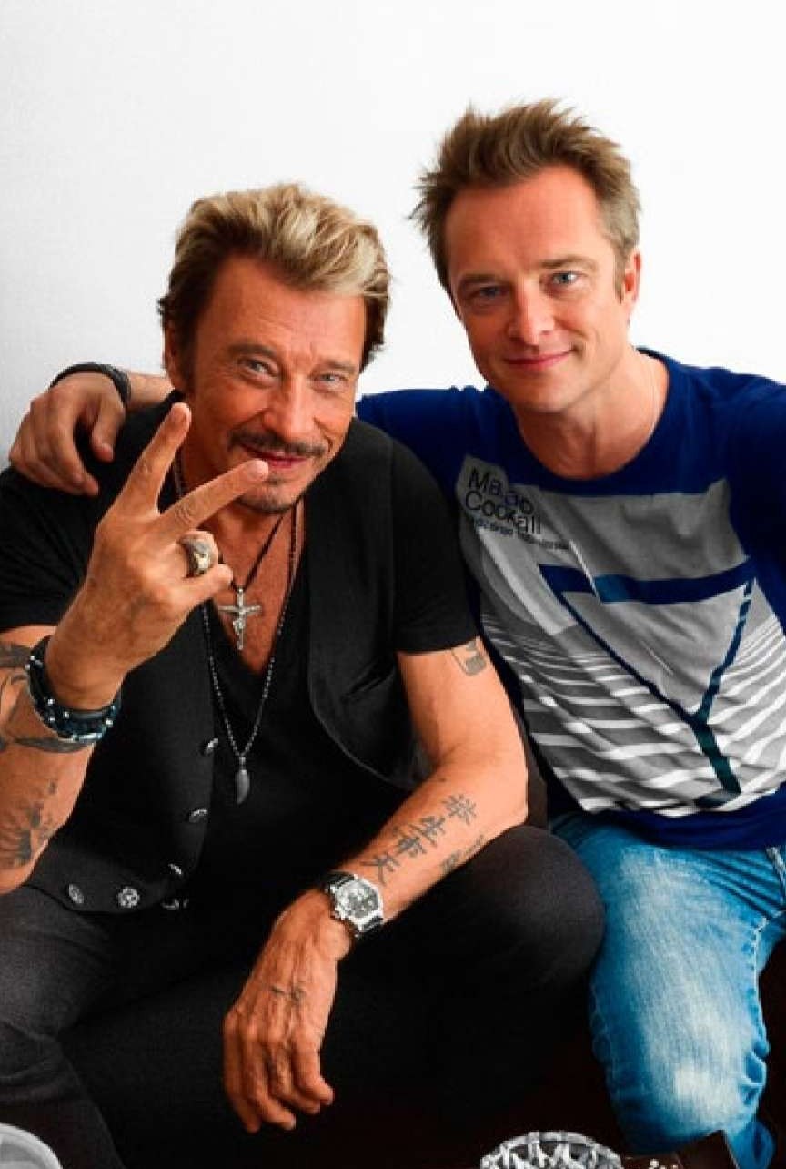 David Hallyday et Johnny Hallyday