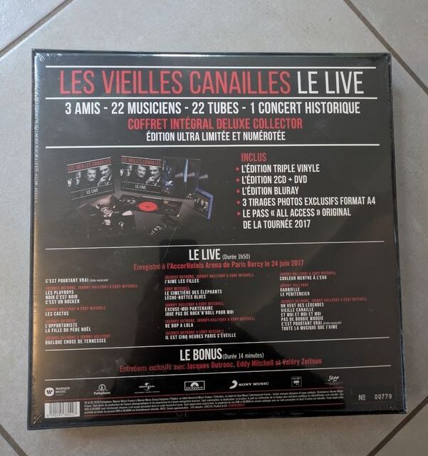 Les vieilles canailles L'album Live Coffret Collector
